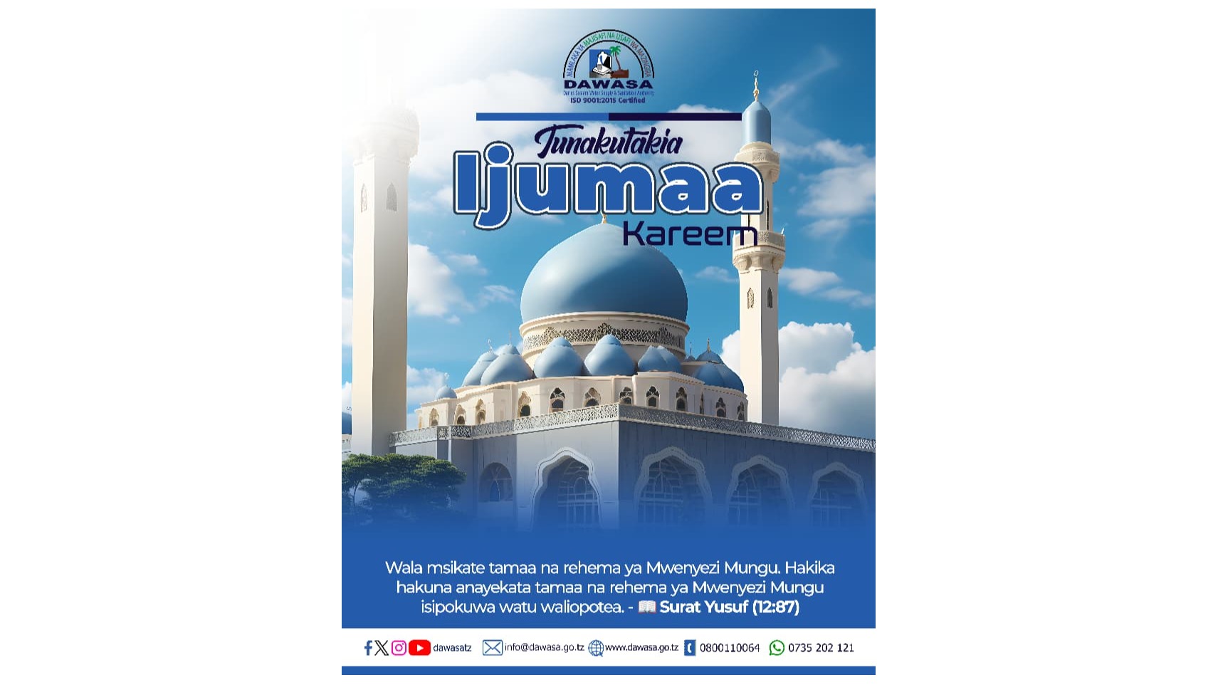 TUNAKUTAKIA IJUMAA KAREEM