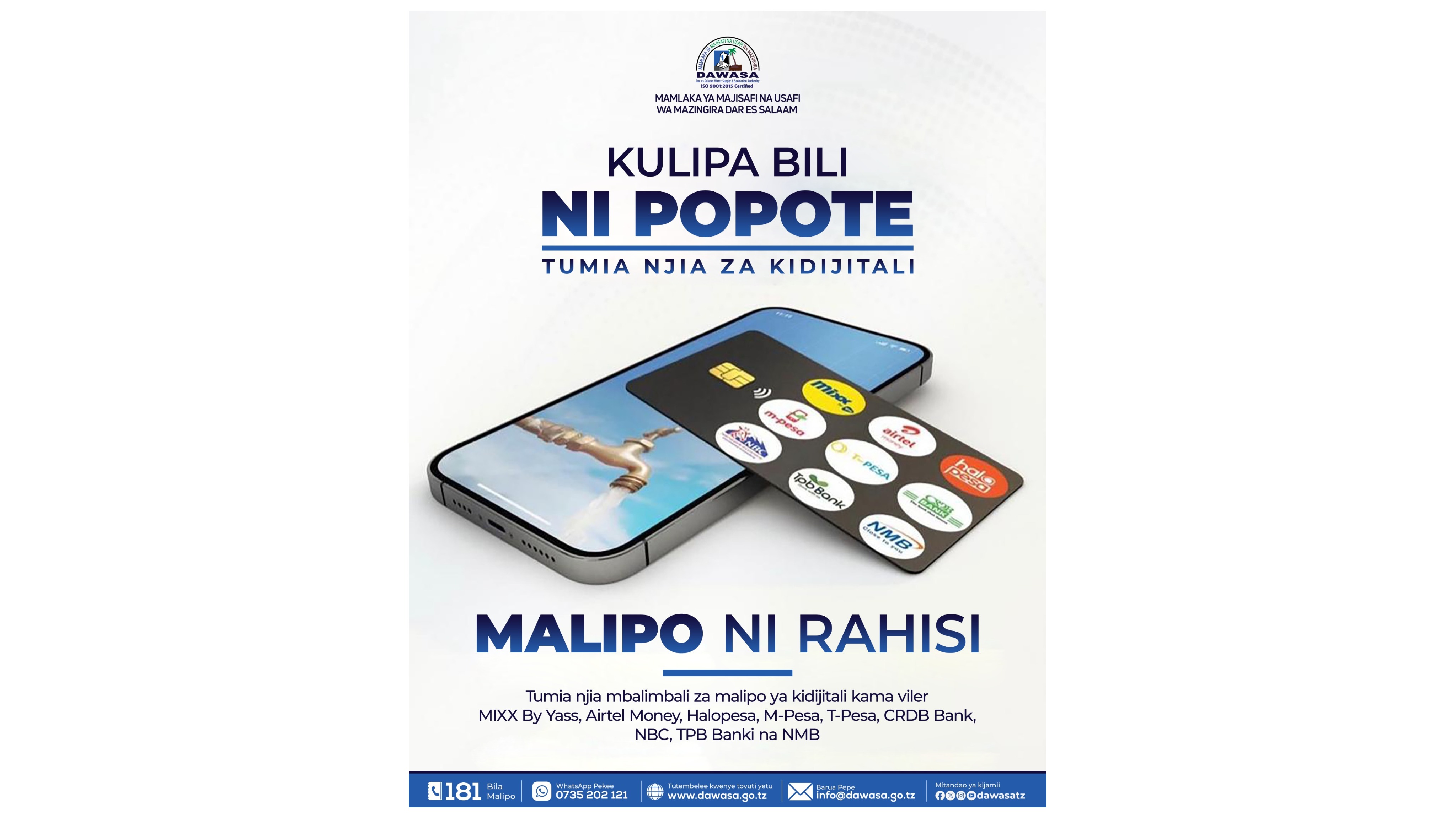 KULIPA BILI NI POPOTE - MALIPO NI RAHISI