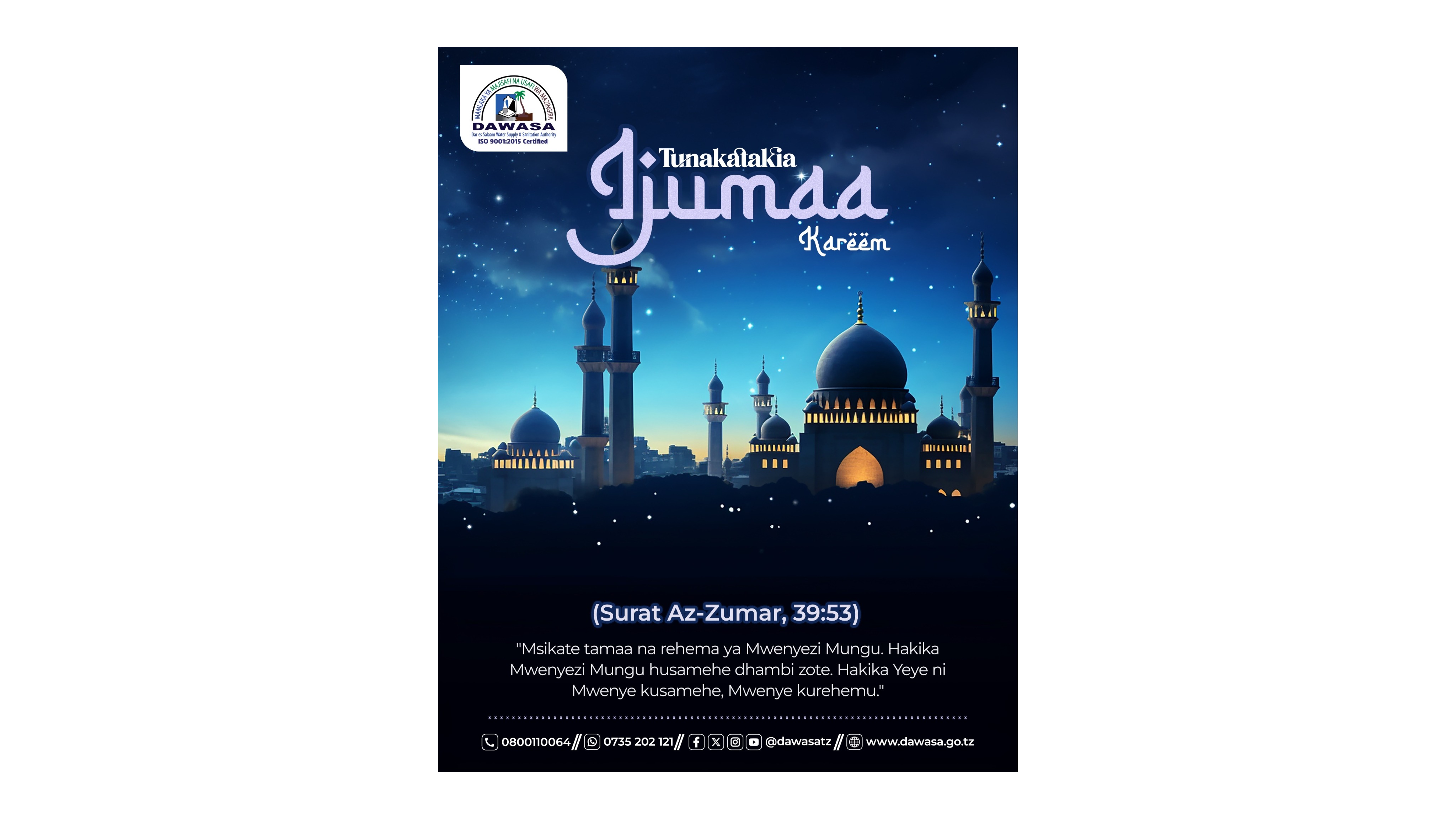 TUNAKUTAKIA IJUMAA KAREEM