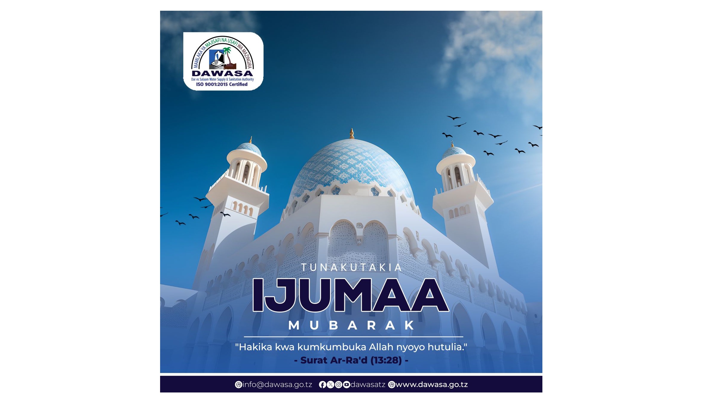 TUNAKUTAKIA IJUMAA MUBARAK