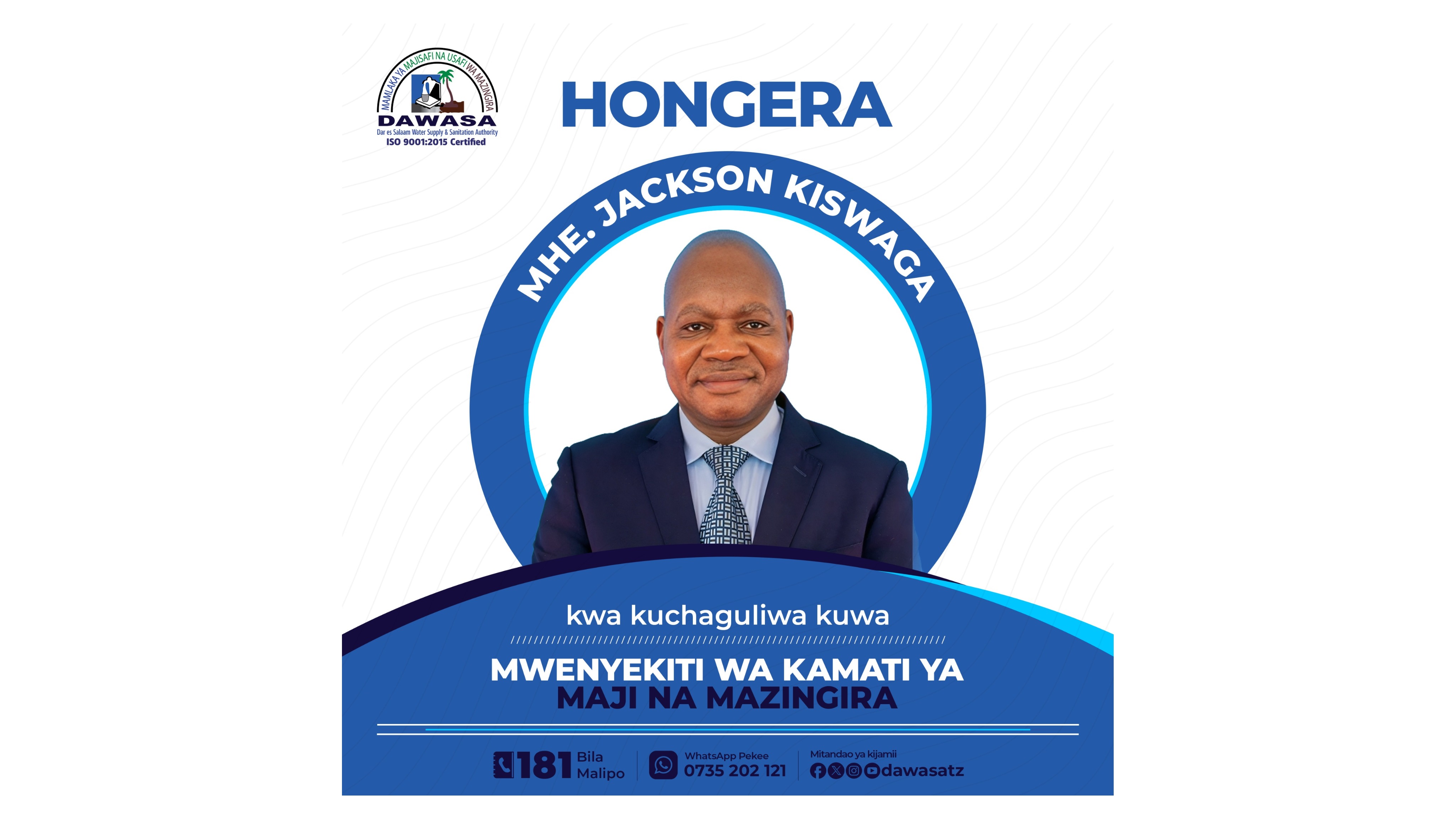 HONGERA - MHE. JACKSON KISWAGA
