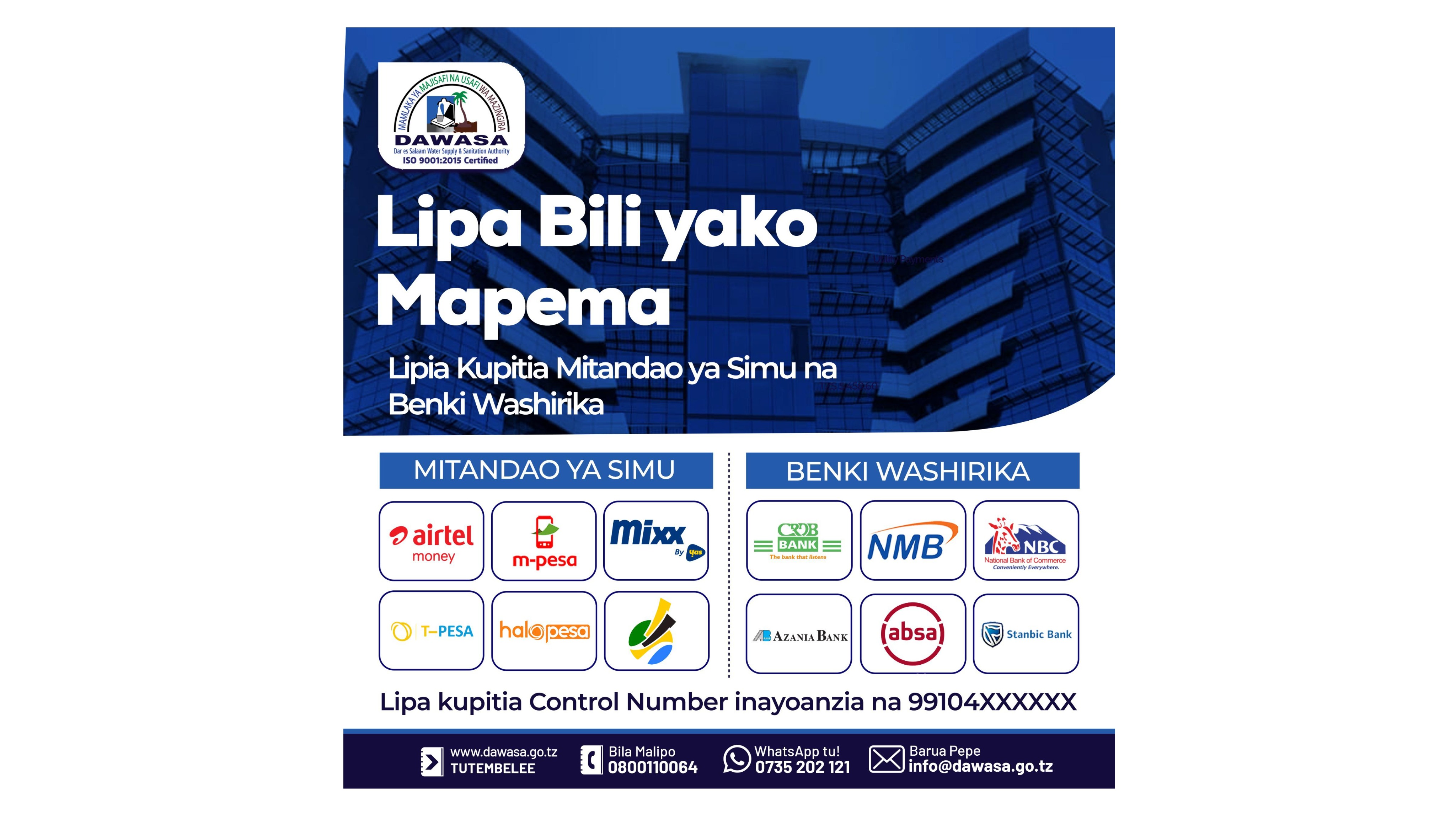 LIPA BILI YAKO MAPEMA