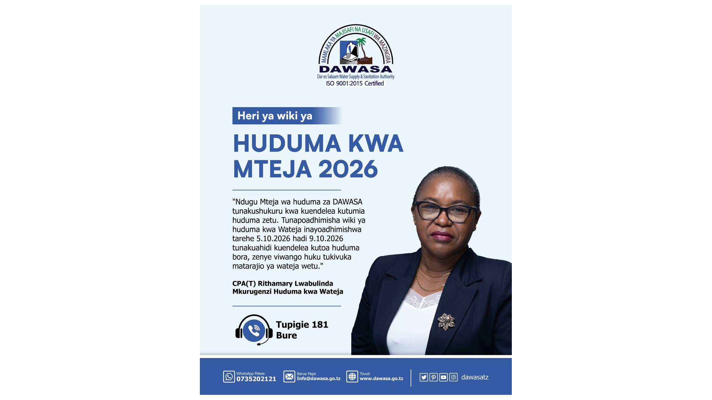 HERI YA WIKI YA HUDUMA KWA MTEJA 2026