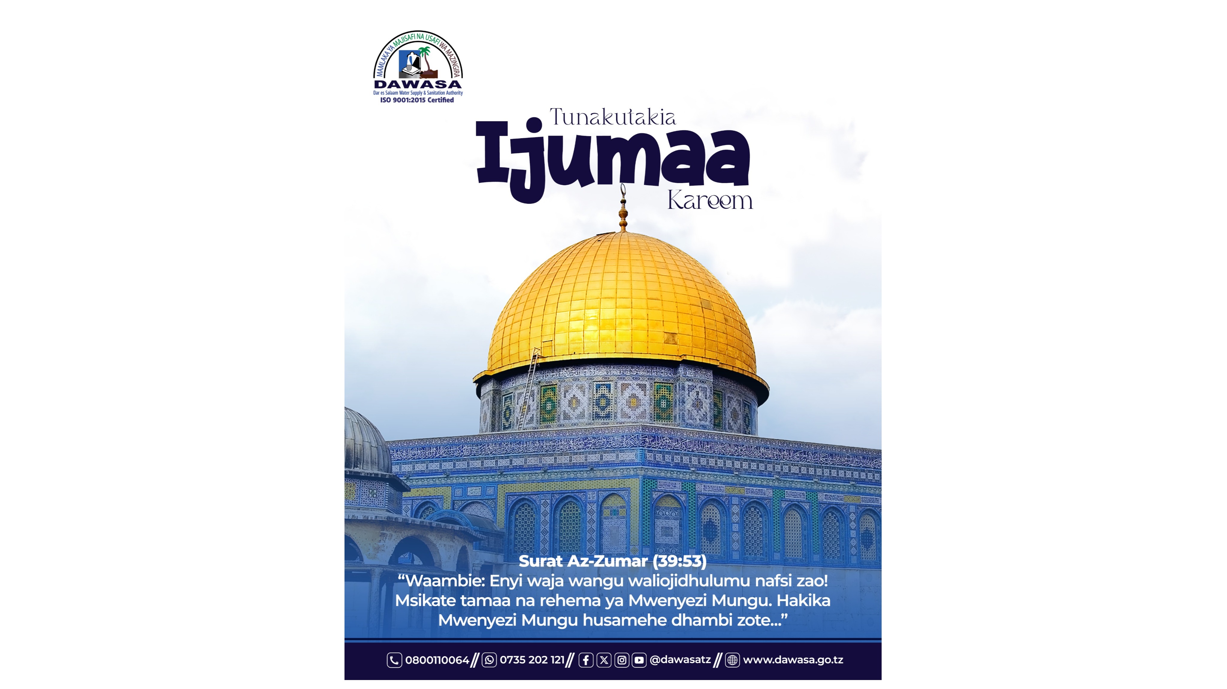 TUNAKUTAKIA IJUMAA KAREEM