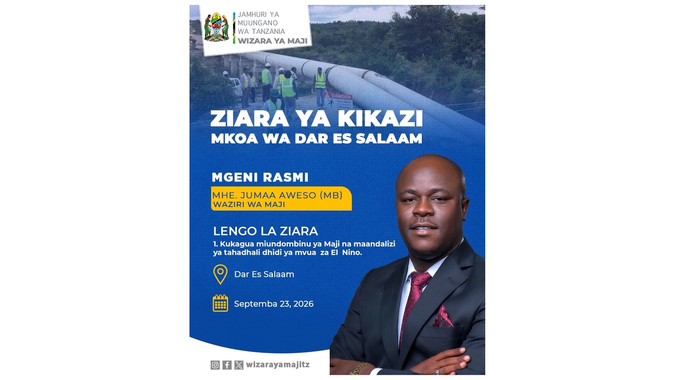 ZIARA YA KIKAZO MKOA WA DAR ES SALAAM
