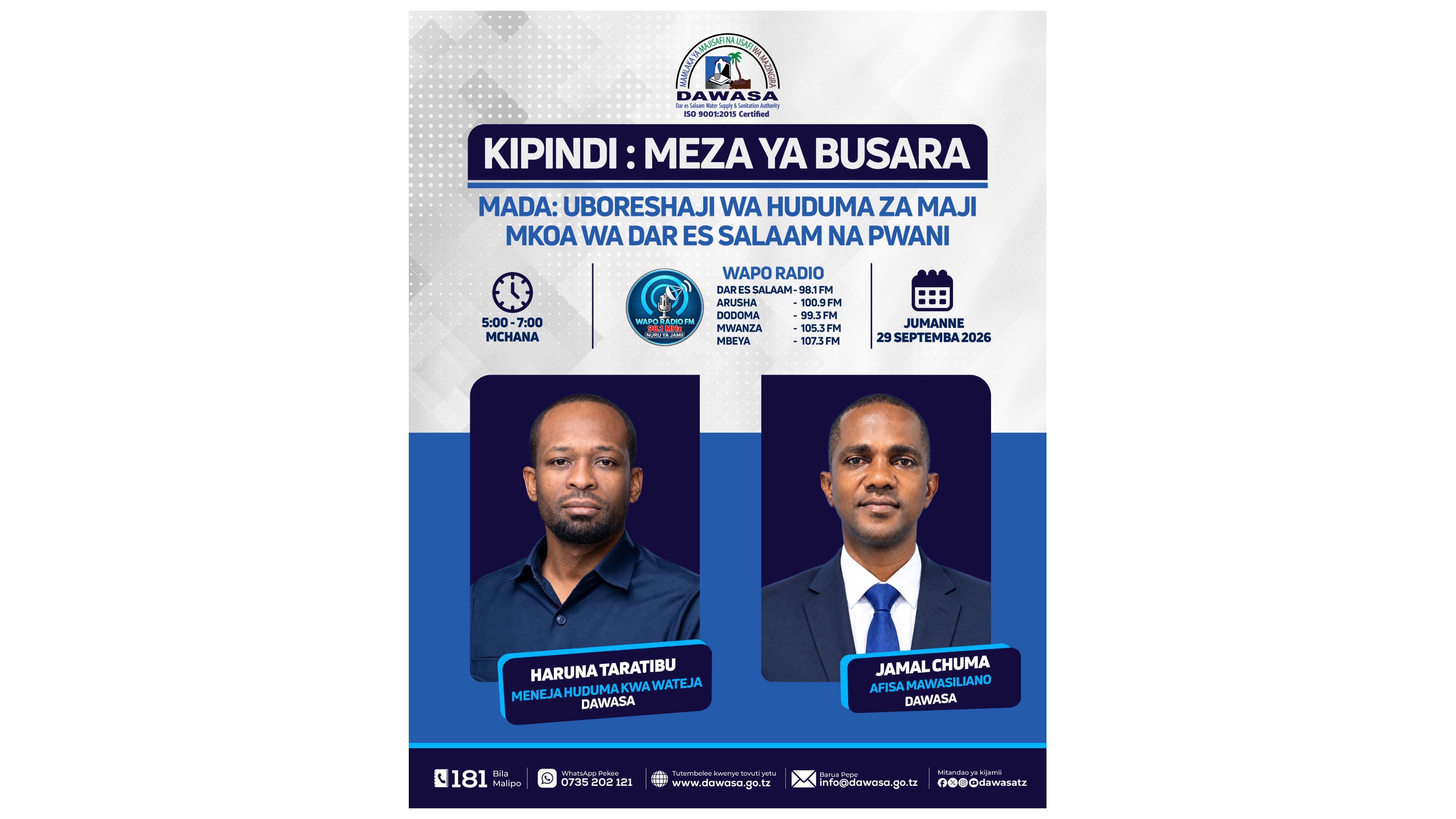 KIPINDI: MEZA YA BUSARA