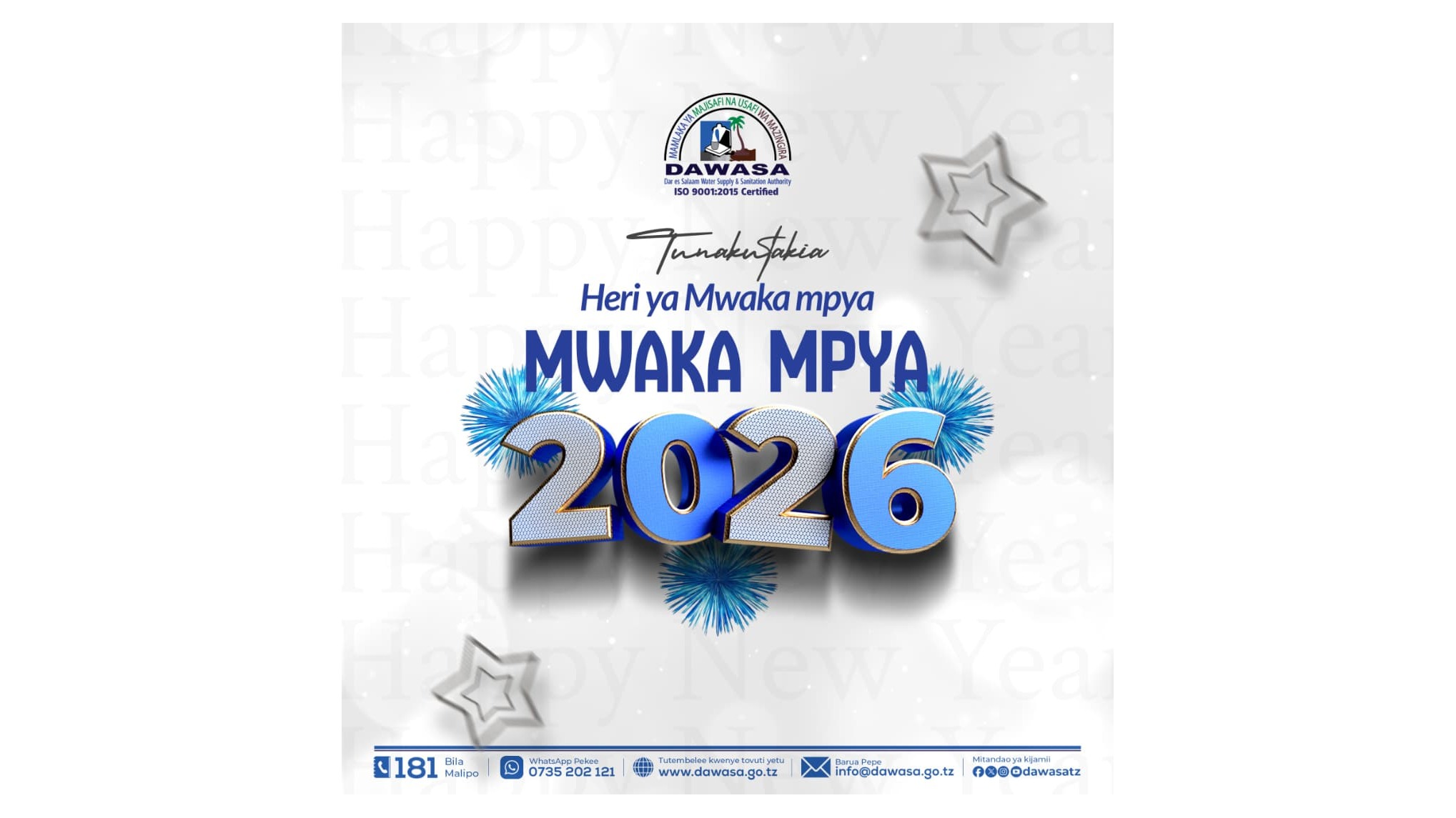 TUNAKUTAKIA HERI YA MWAKA MPYA 2026