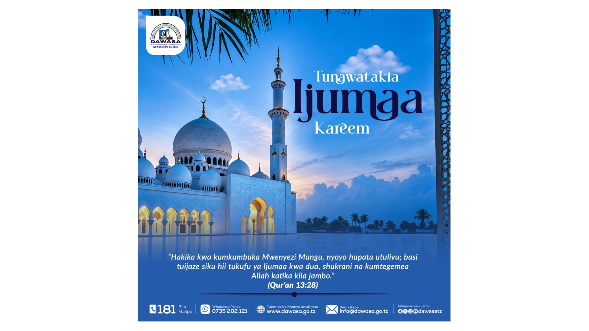 TUNAKUTAKIA IJUMAA KAREEM